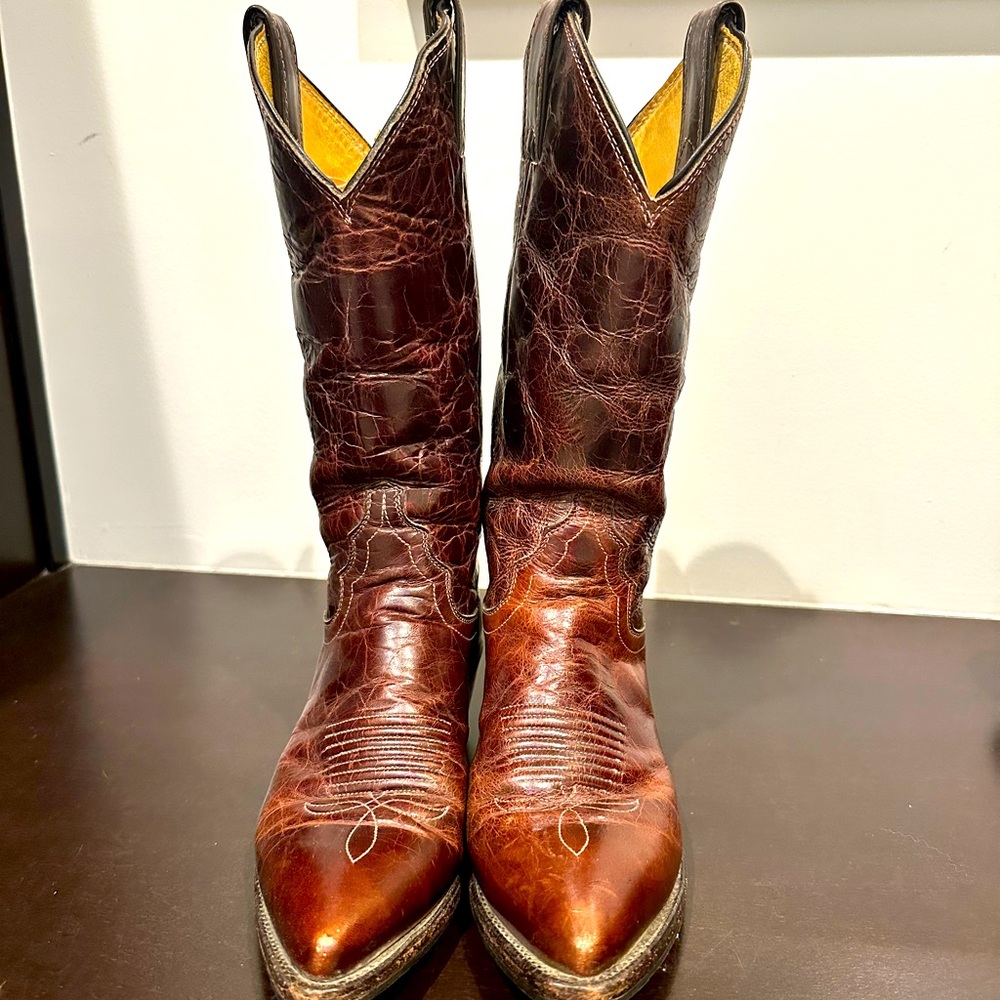 Vintage Justin women's Oxblood brown boots sz 5